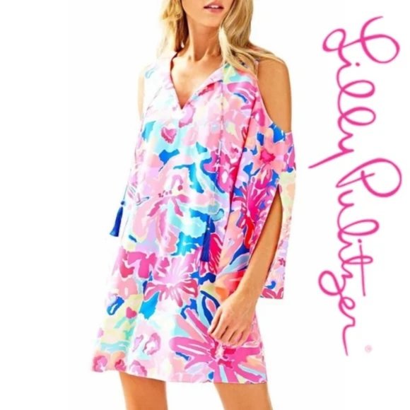 Lilly Pulitzer Dresses & Skirts - Lilly Pulitzer Multi Playa Hermosa Benicia Tunic Dress Size XS  NWOT